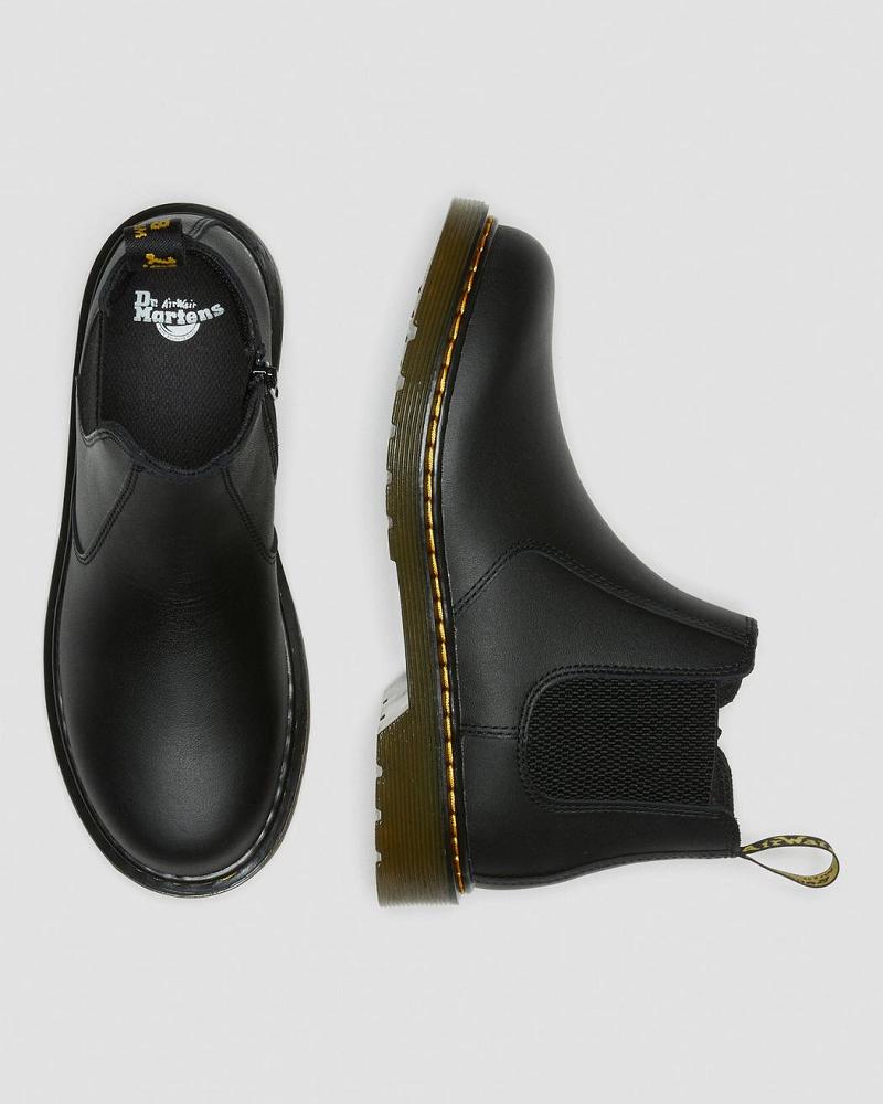 Dr Martens Youth 2976 Softy T Leren Laarsjes Kinderen Zwart | NL 150LIS